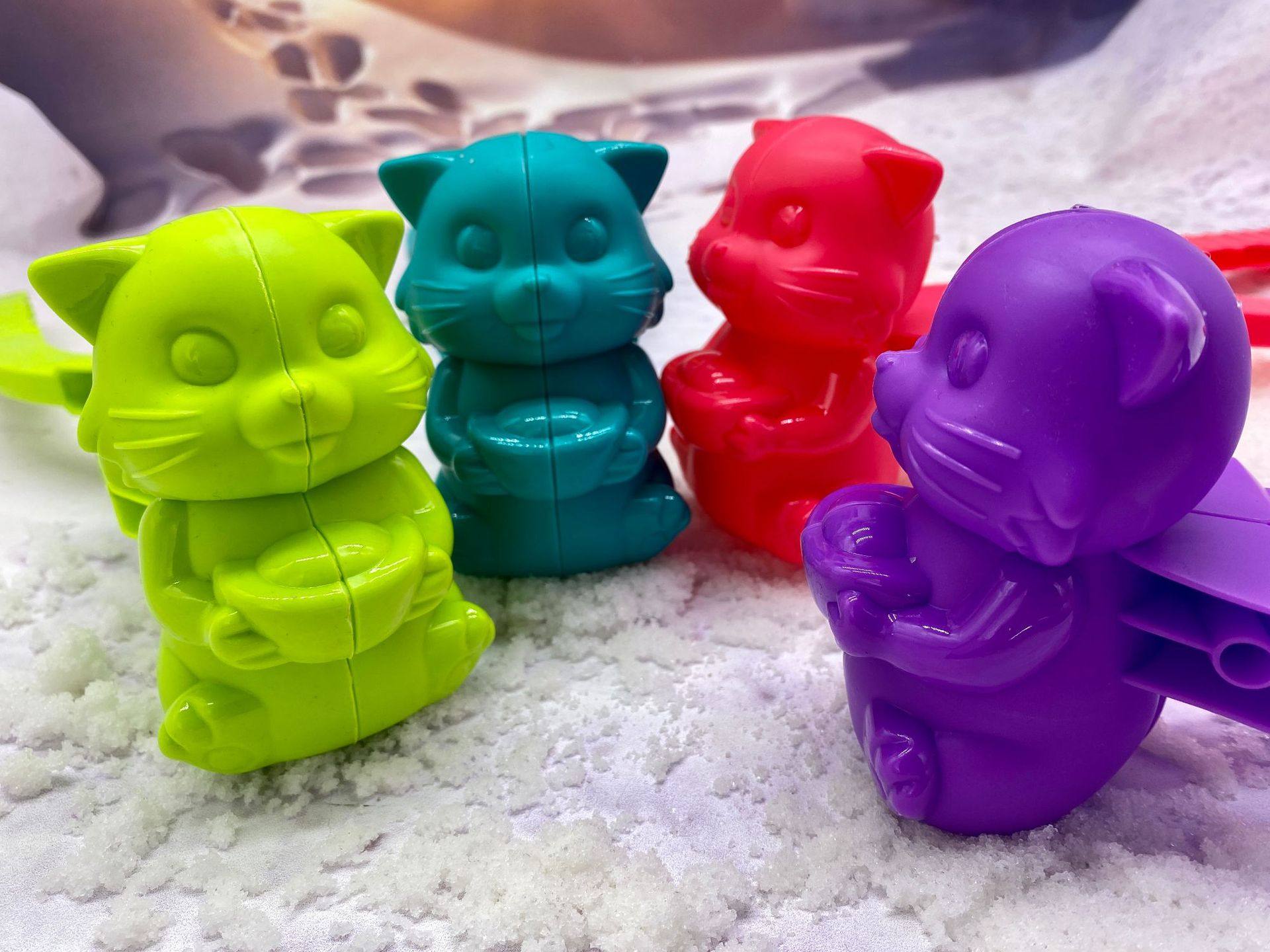 儿童玩雪玩具 夹雪器神器雪球夹 勺打雪仗工具沙球夹子沙滩玩具