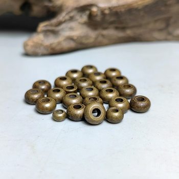 Antique Old Brass Dressed Copper Beads Disciple Beads Beads Play Bracelet Necklace Chain Jewelry Diy Accessories