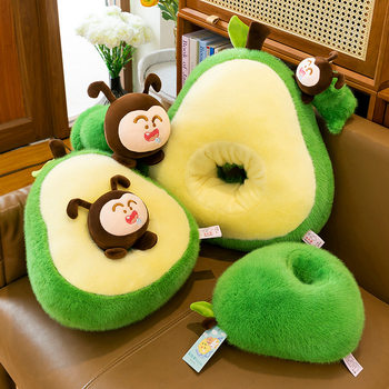 New Fruit Pillow Avocado Cushion Casual Sleep Creative Doll Pillow Plush Toy Birthday Gift