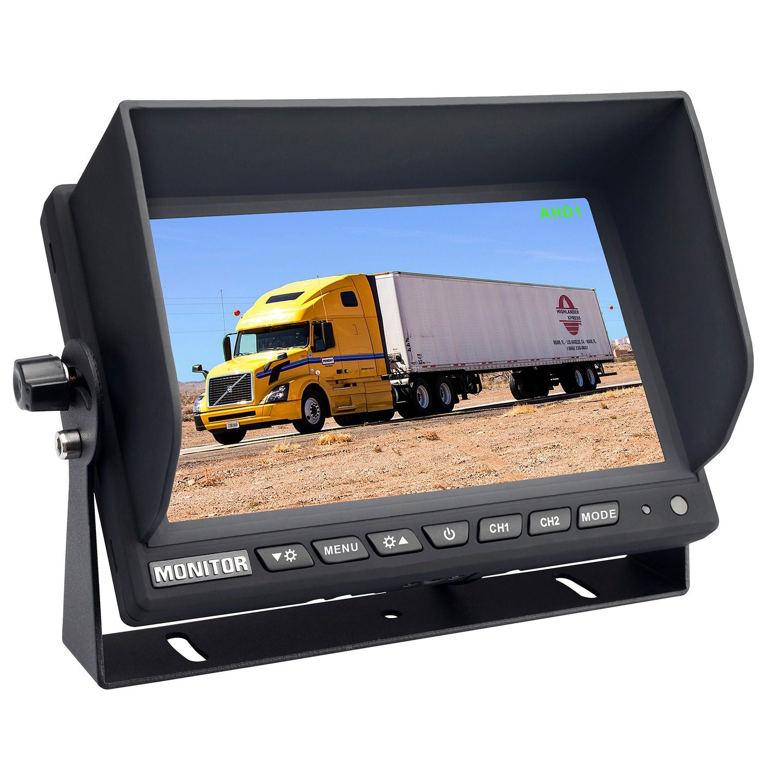 Truck with Sunshade Monitoring Lcd Screen Hd Recorder Four-Way Four-Split Vehicle Display