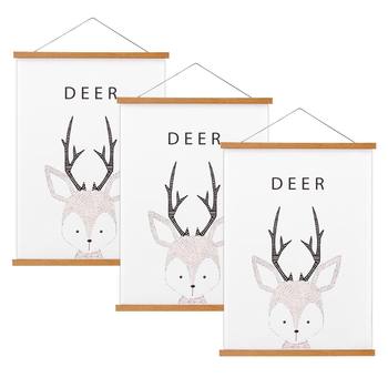 Handmade Wooden Magnetic Hanging Picture Frame Poster Display Photo Frame Calligraphy Painting Artwork Mounting Scroll Decoration