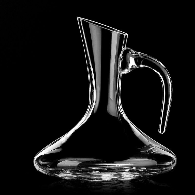 Lead-Free Crystal Red Wine Decanter, Creative Red Wine Divider with Handle, Household Wine Jug, Hotel Wine Set