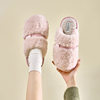 Winter New Cotton Slippers for Home Indoor Household Wool Slippers for Outer Wear Non-Slip Thick-Soled Cotton Shoes Warm Home Slippers