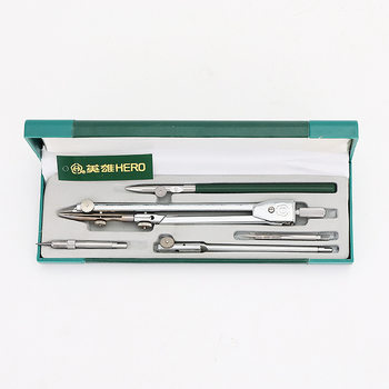 Hero brand five-piece drawing instrument H4005 compasses suit compasses wholesale mechanical drawing tools