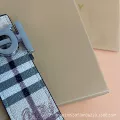 Fabric pattern tb silver buckle