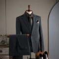 Dark gray (suit + trousers)