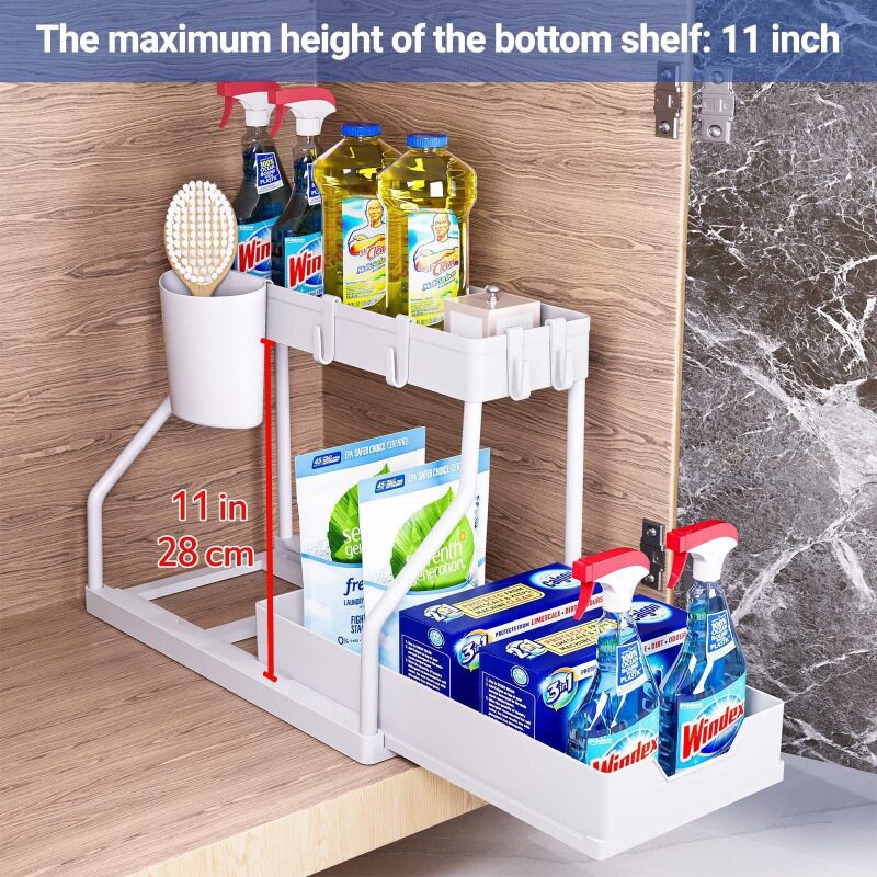 Sink Layered Debris Multi-Layer Drawer-Type Seasoning Storage Rack Home Kitchen Pull-Out Storage Rack Wholesale