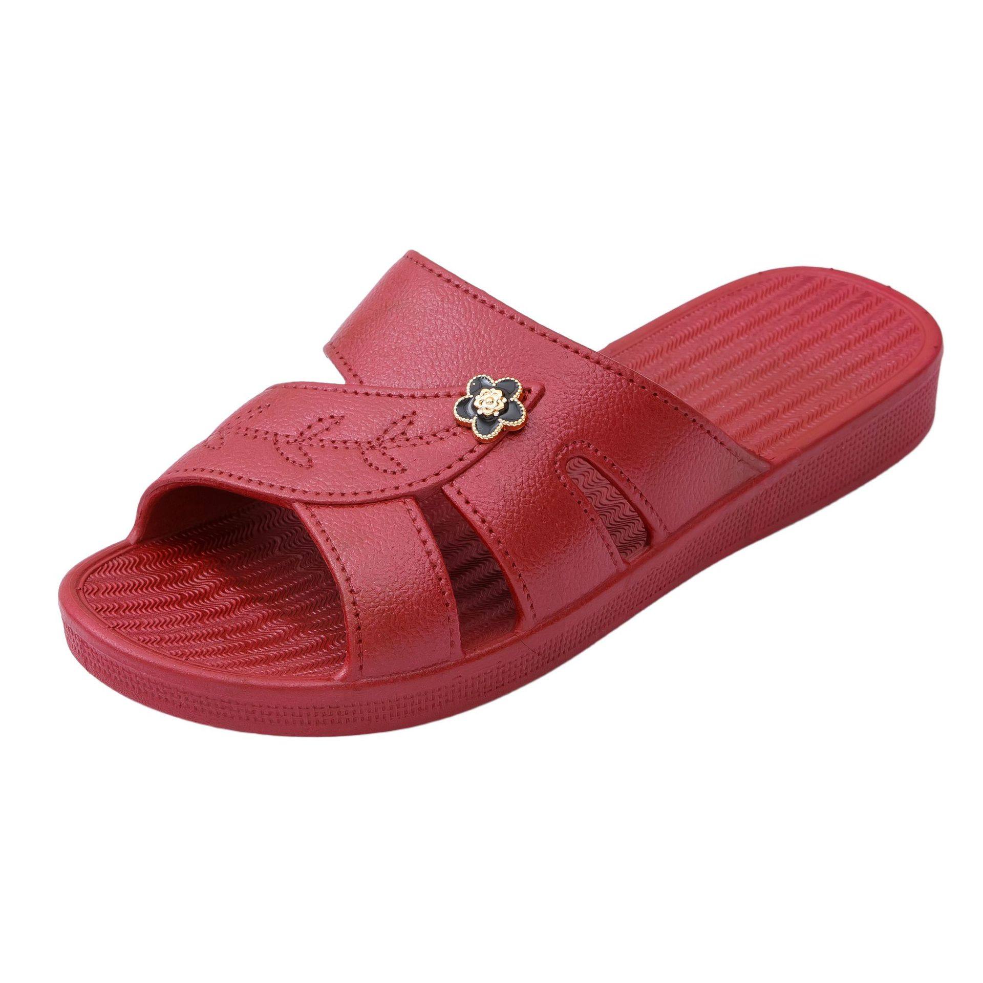 Mid-Soled Slippers for Women's Summer Outer Wear, Fashionable Soft-Soled Versatile Non-Slip Bathing Home Ladies' Middle-Aged and Young Mother's Shoes