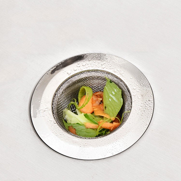 Sewer Anti-Blocking and Anti-Odor Floor Drain Stainless Steel Dishwashing Sink Kitchen Sink Garbage Filter Hair Filter
