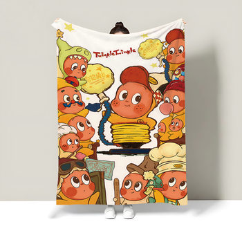 Star Man Anime Flannel Blanket Cover Quilt Lunch Break Nap Air Conditioning Blanket Office Home Sofa Blanket