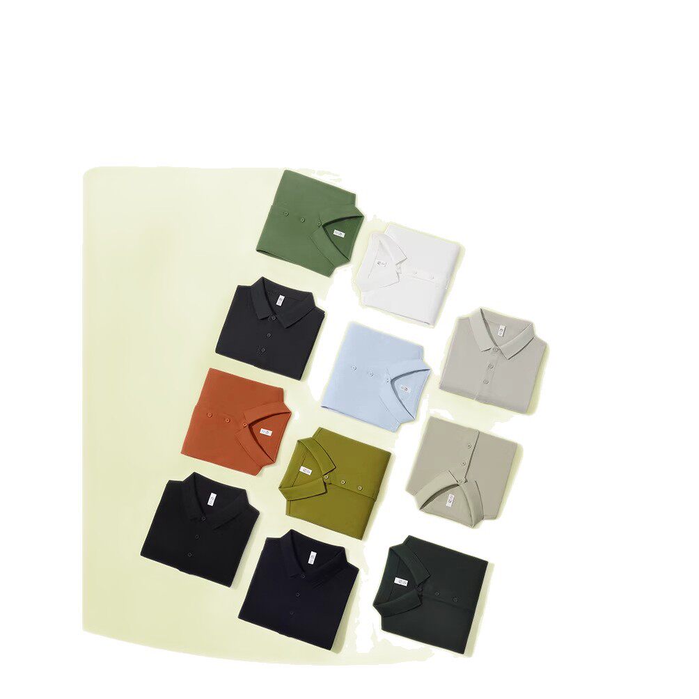 240G重磅短袖长绒棉10A抗菌男女商务挺括工作服上衣polo衫定制