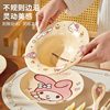 Sanrio Dinner Plate Melody Bowl and Dish Set Ceramic High-Value Household Cute Cream Style Tableware Bestie Gift