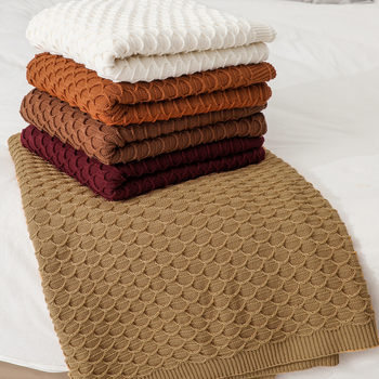 Sofa blanket knitted blanket office air conditioning blanket lunch break blanket shawl blanket leisure blanket bed blanket small blanket wholesale