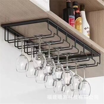 Iron Wine Glass Rack Upside down Rack Red Wine Glass Rack Goblet Storage and Organization Home Commercial Kitchen Restaurant Bar