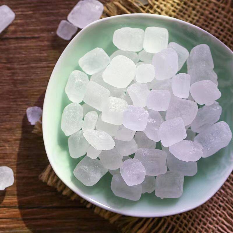 Yunnan Single Crystal White Rock Sugar Canned Household Special Wholesale Small Particles Extra Pure Natural Lemon Bag 50g