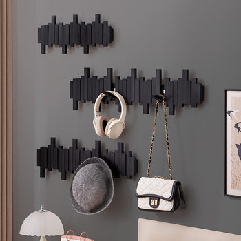 Coat Rack Wall-Mounted Clothes Rack Household Clothes Rack Bedroom Vertical Simple Shelf Clothes Rack