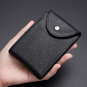 Genuine Leather Double Loose-leaf Driver's License Holder Cowhide Multi-function Wallet ID Holder Multi-function Driver's License Holder Card Holder