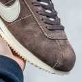 Brown suede