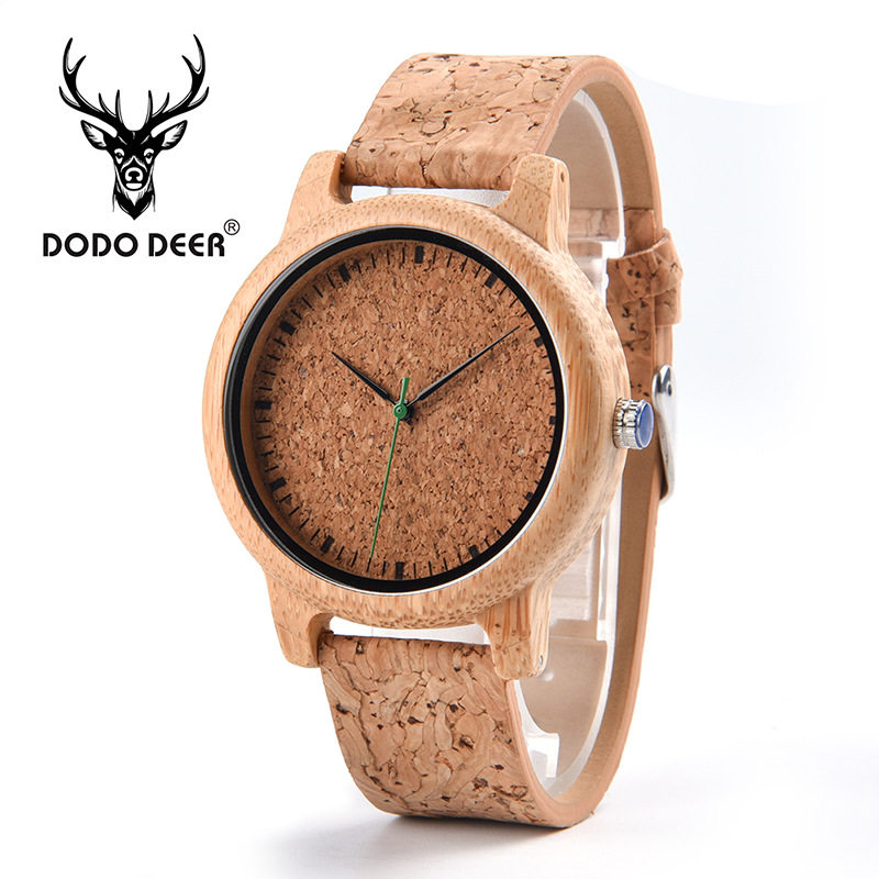 Factory direct cross-border e-commerce Amazon wooden watch men's quartz wood strap customization