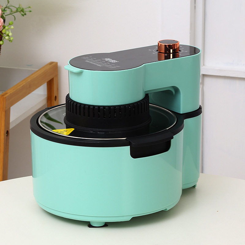 Xianke Air Fryer Household Visual Large-Capacity Electric Oven Intelligent Electric Fryer Multifunctional Oil-Free French Fries Maker