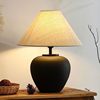 Japanese Style Silent Style Ceramic Table Lamp New Style Chinese Designer American Style Bedside Lamp for Hotel Living Room and Bedroom