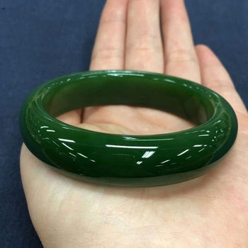 Russian Hetian Green Jade Bracelet, Green Jade Bracelet, Spinach Green Jade Bracelet, Women's Jade Emperor Green Bracelet Gift