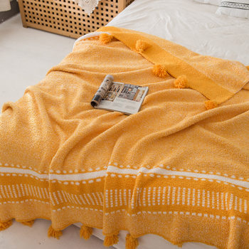 Half Velvet Casual Blanket Blanket Single Air Conditioning Blanket Office Nap Thin Blanket Sofa Light Luxury Simple Blanket