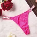 Fluorescent pink thong