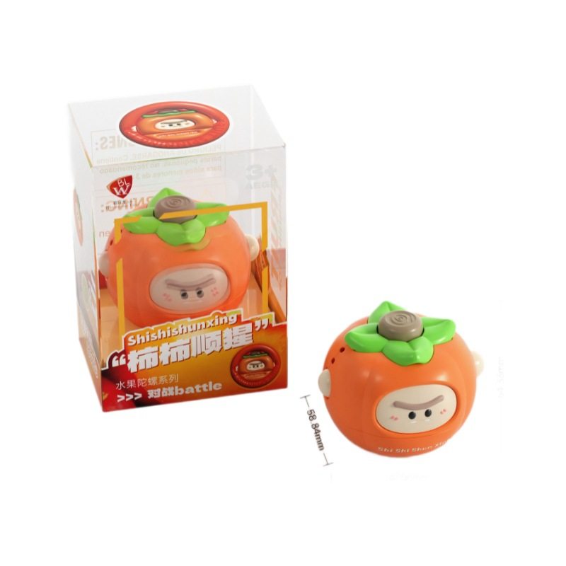 New Fruit Gyro Double Competitive Battle Children's Cartoon Fun Cute Parent-Child Interaction Novelty Decompression Toy