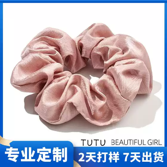 Factory Customized High-end Pig Bowel Hair Ring High Elastic Tie Hair Rope Hair Ring High Beauty Value Small Chanel Style Hair Accessories