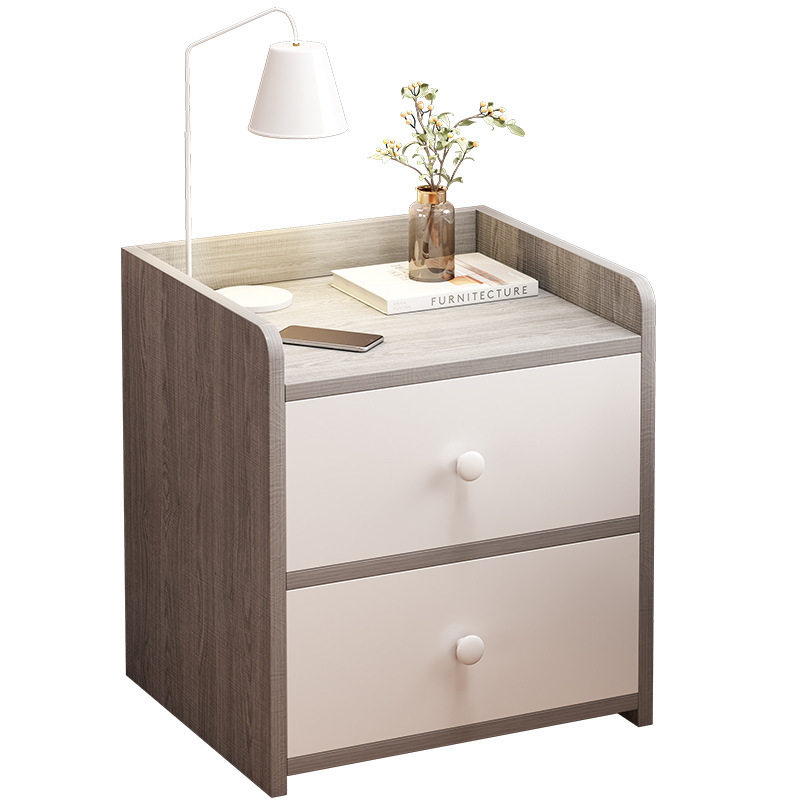 Bedside Table Simple Storage Rack Rental Room Simple Bedroom Storage Light Luxury High-End Storage Cabinet Bedside Cabinet