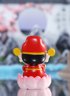 热销财神小神仙摆件国潮桌面装饰品潮玩玩偶礼物钟馗关羽佛祖月老