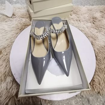 Wedding shoes women's winter bridal shoes Xiuhe wedding dress two-way crystal shoes 2021 new high heel stiletto heel not tired feet