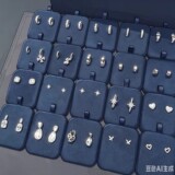 Серьги A home p, азбука Морзе, свиной нос, шестиконечная звезда, серьги-бабочки, минималистичный свет, роскошь, прямая трансляция, взрывные модели, выпущенные партиями