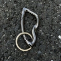 [black] crescent shape (comes with key ring)