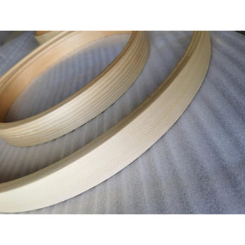 Solid wood modern simple round picture frame new Chinese natural texture cross stitch round frame Chinese painting frame custom