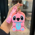 Coin Purse Keychain - Stitch Pink