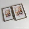 Environmental protection fashion simple silver metal photo frame table, simple photo frame table