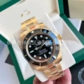 All gold black plate