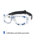 Mirror frame + blue and white porcelain [no degree]