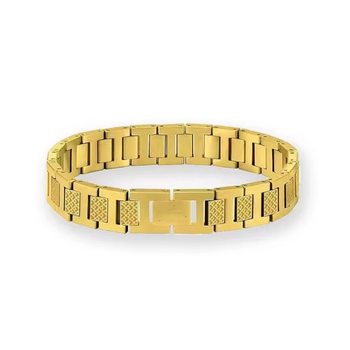 Cross-Border Hot-Selling Small Crocodile Titanium Steel Bracelet for Men, Light Luxury, High-End Feel, 18K Gold Adjustable Stainless Steel Magnetic Bracelet