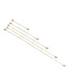 Alloy lobster clasp chain DIY necklace chain extension chain 5 sets of bracelet accessories adjustable long tail chain