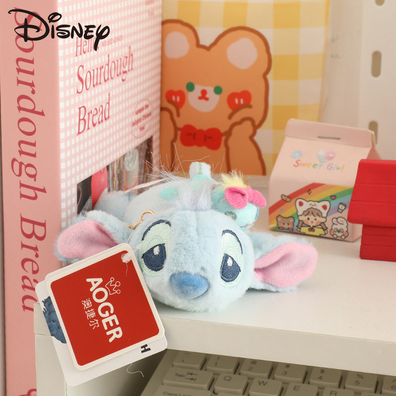 正版迪士尼草莓熊挂件史迪仔公仔毛绒玩偶朱迪尼克钥匙扣背包挂饰