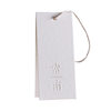 Clothing Tags White Tissue Paper Card Concave and Convex Characters Medium Thick Paper Design Custom Clothing Store Men's and Women's Clothing Labels Custom-Made