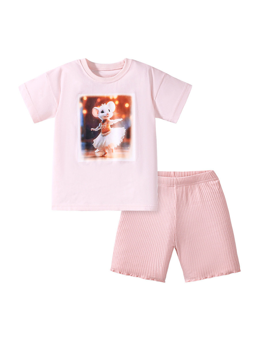 Custom-made New Kids' Set, Cute Girls' Children's Clothing, Summer Girls' Set Wholesale