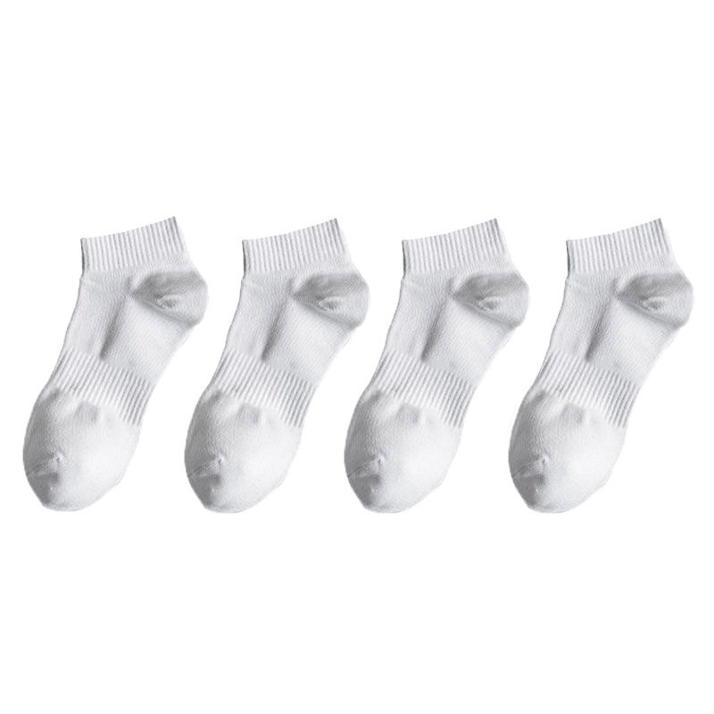 跨境诸暨运动袜透气女士白色船袜春夏季篮球长袜男士中筒袜子批发