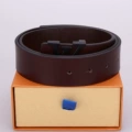 Deep brown and black buckle (excluding box)