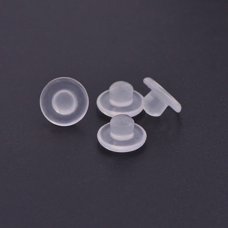 现货批发防滑耳夹防痛垫环保硅胶耳夹垫透明隐形螺旋耳夹软胶垫