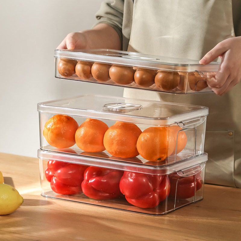 Multi-pie refrigerator fresh storage box food grade large egg dumpling box kitchen storage food frozen finishing