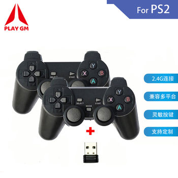 Ps2 Doubles Wireless Game Controller Supports Emuelec Tv Game Box 2.4g One to Two Game Controller